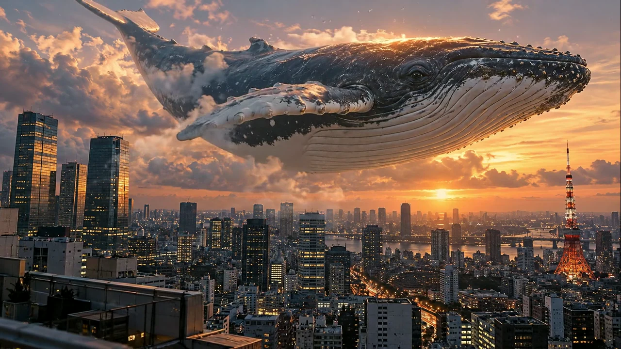 東京の空が、海になる。