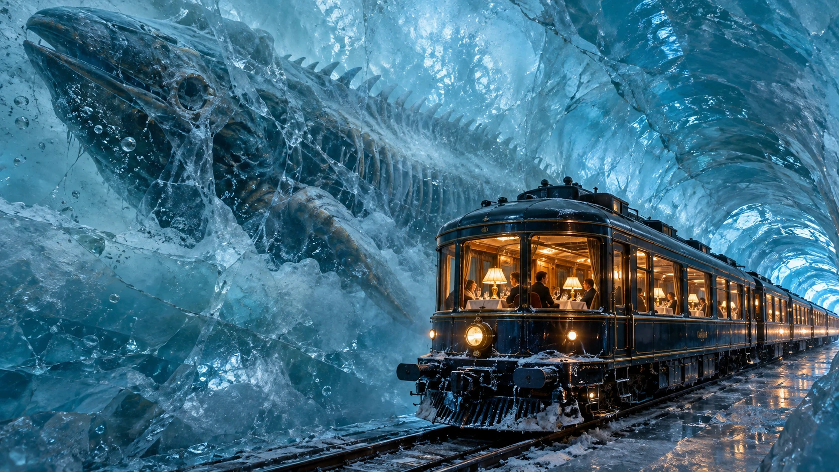氷河の巨獣と豪華寝台列車
