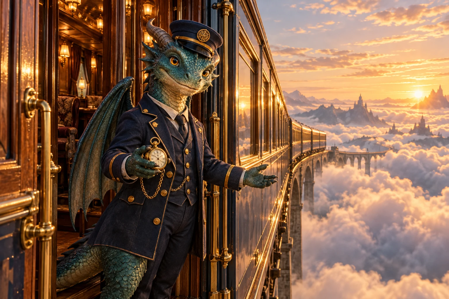 雲海列車のドラゴン車掌