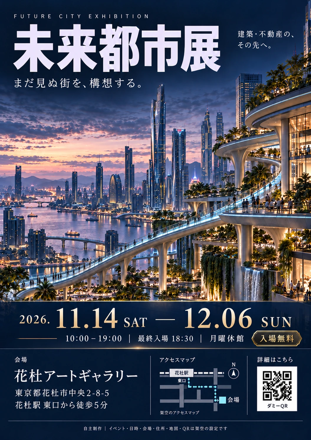 未来都市展のチラシ