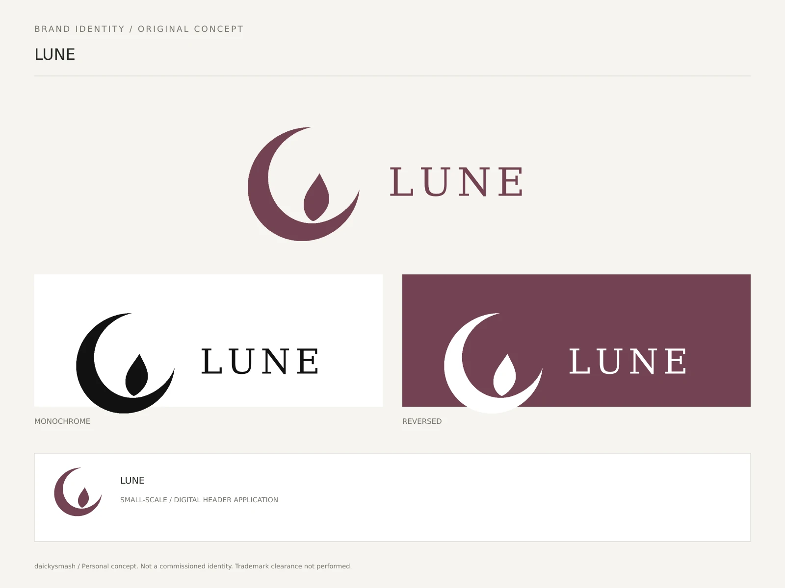 LUNE / カラー・白黒・反転・小さな使用例